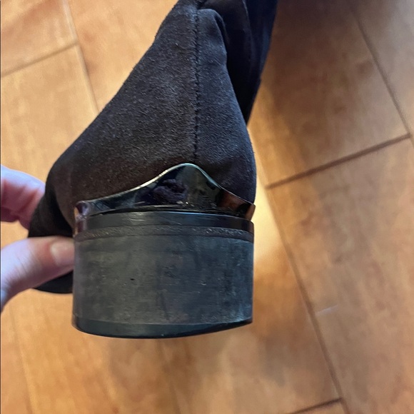 Brown suede Aquatilia over the knee boots with faux fur - Picture 14 of 14